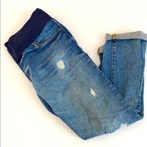 GAP Distressed Maternity Jeans